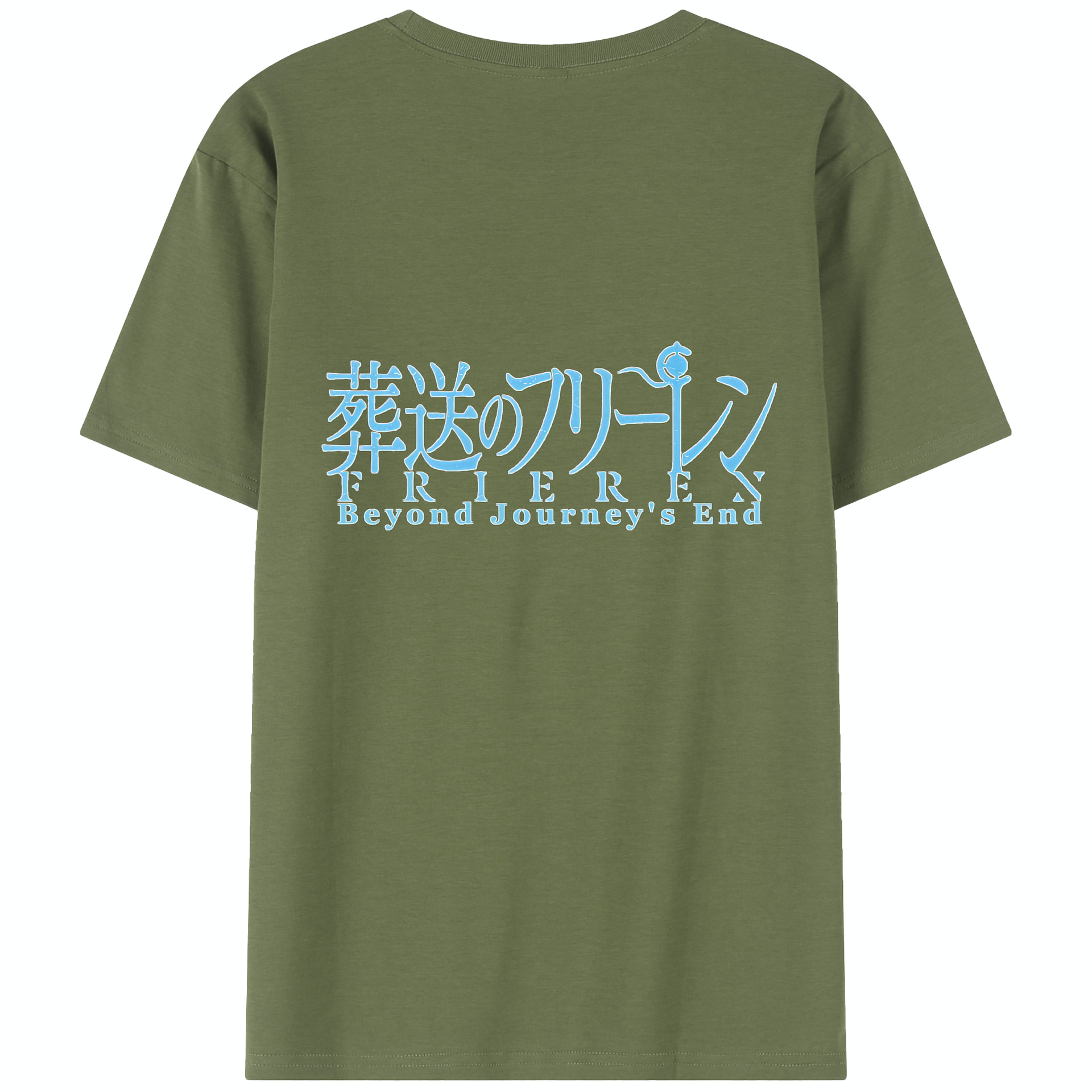 （画像用） 葬送のフリーレン Frieren 綿100％半袖Tシャツ（背面プリント）